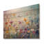 Newman - Décoration murale en bois floral sur bois de pin naturel-109492018