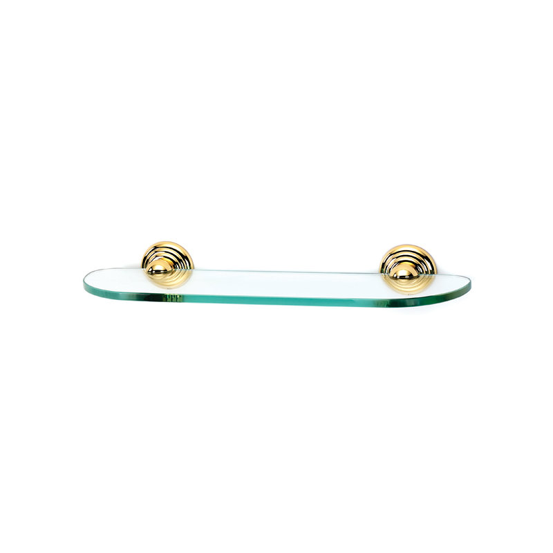 Embassy Wall Shelf, Polished Brass