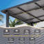Pergola d'extérieur à hauteur ajustable pour terrasse-125292869