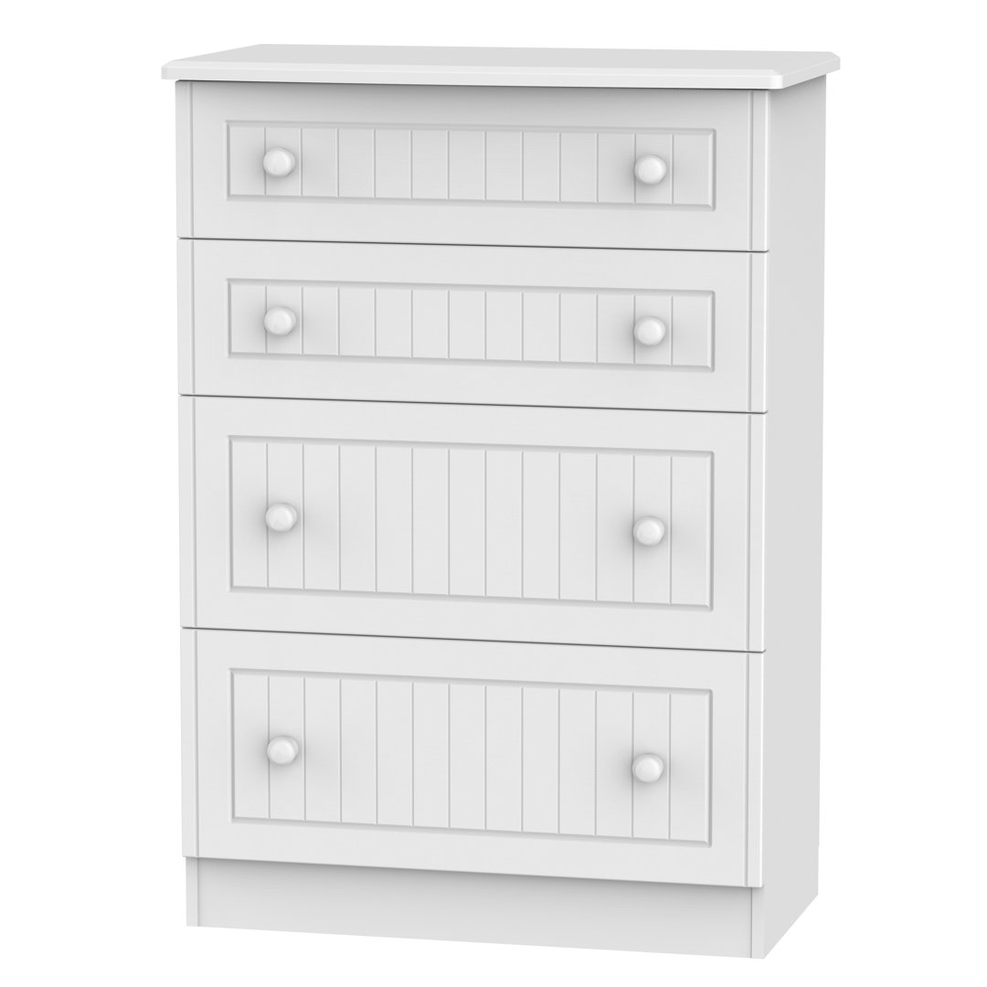 Fully Assembled Saxena 4 Drawer 76.5Cm W Chest