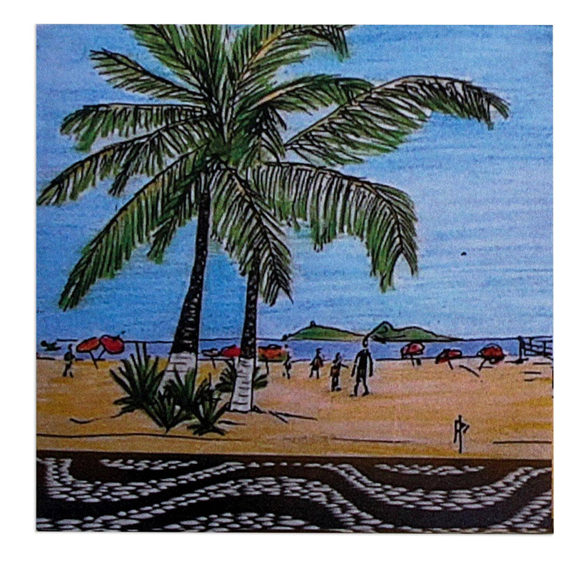 Ensemble de 4 sous-verres en bois brésilien
