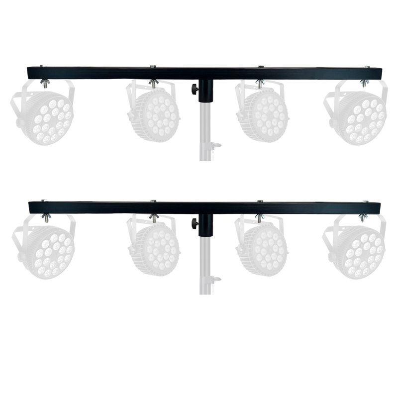 Barre en T à 5 lumières de base et 4 lumières à rallonge 2 pièces pour barre transversale de 66 lb