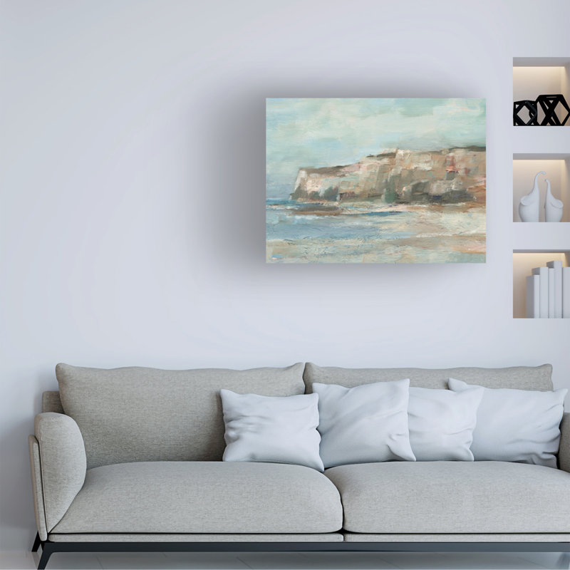 «Neutral Coastal Cliff II» sur un bolognaise, H 18 po x l 24 po