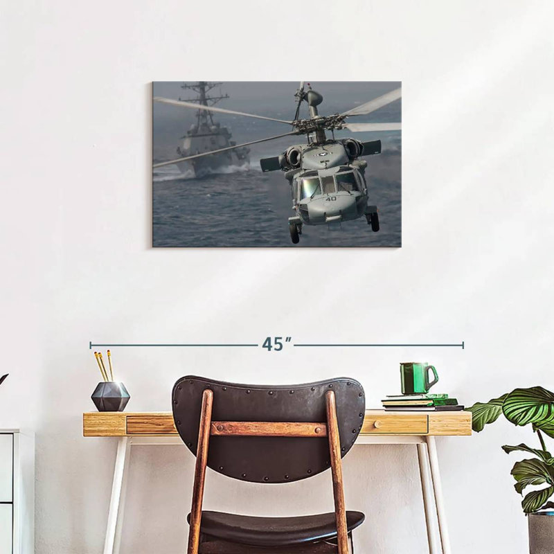 Mait Knighthawk Helicopter, 20" H x 30" W