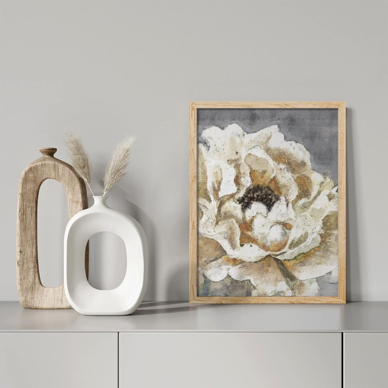 «Vibrant Yellow Garden Carnation Flower Wall Art Floral Botanical Prints Decor», œuvre d'art encadrée sur papier, Naturel
