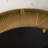 31.3 Inch Gold Textured Round Wall Mirror With Iron Frame And MDF Back, Perfect Boho Accent For Living Room Or Bedroom