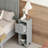 Elegant Design Nightstand With Drawer And Open Shelf For Bedroom, Retro Style Bedside Table With Classic Design And Metal Handle-106755158