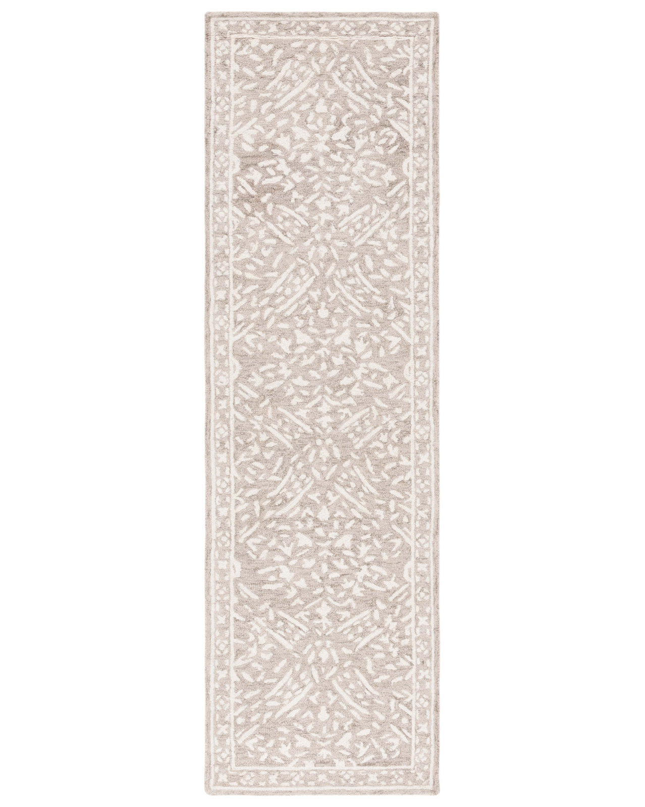 Olivier Lauren Ralph Lauren Hand Tufted Wool & Cotton Damask Rug, Runner 2' x 5'