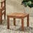 Wood Side Table In Minimalist Fashion, Slat Design, 20.19In Width X Depth 15In Height, Brown, Assembly Needed Modern Table, Simple Slat, 20.19W 20.19D 15.3H, Required-176446054