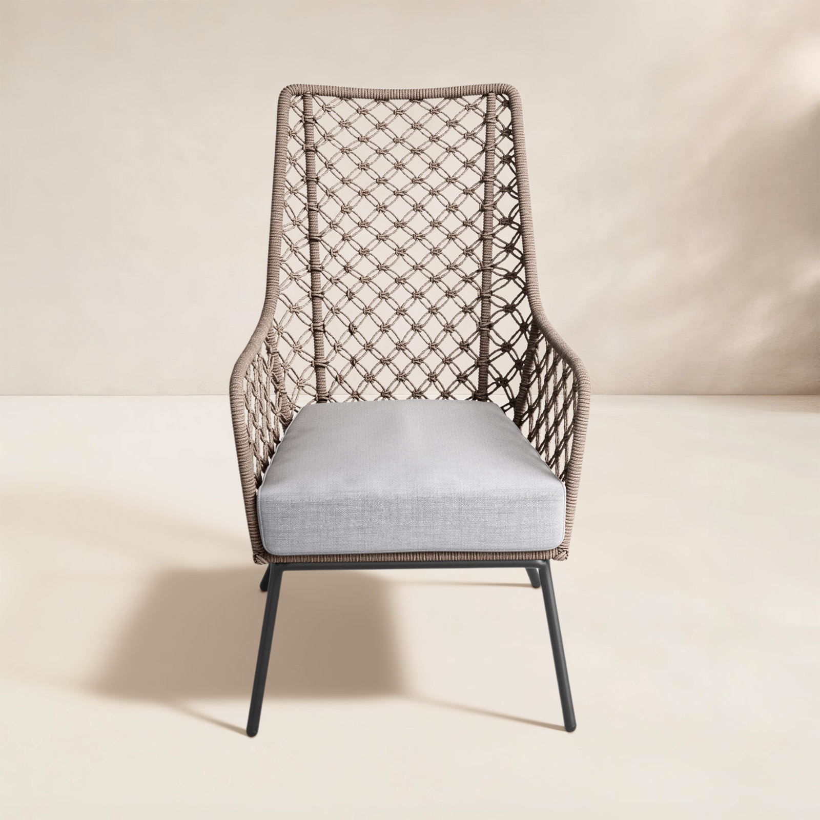 Outdoor Lounge Chair, Truffle