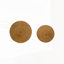 Ensemble de 2 tables gigognes rondes modernes Nesting Carlie avec de véritables tranches d'anneaux pour de petits espaces et une utilisation polyvalente-282217568