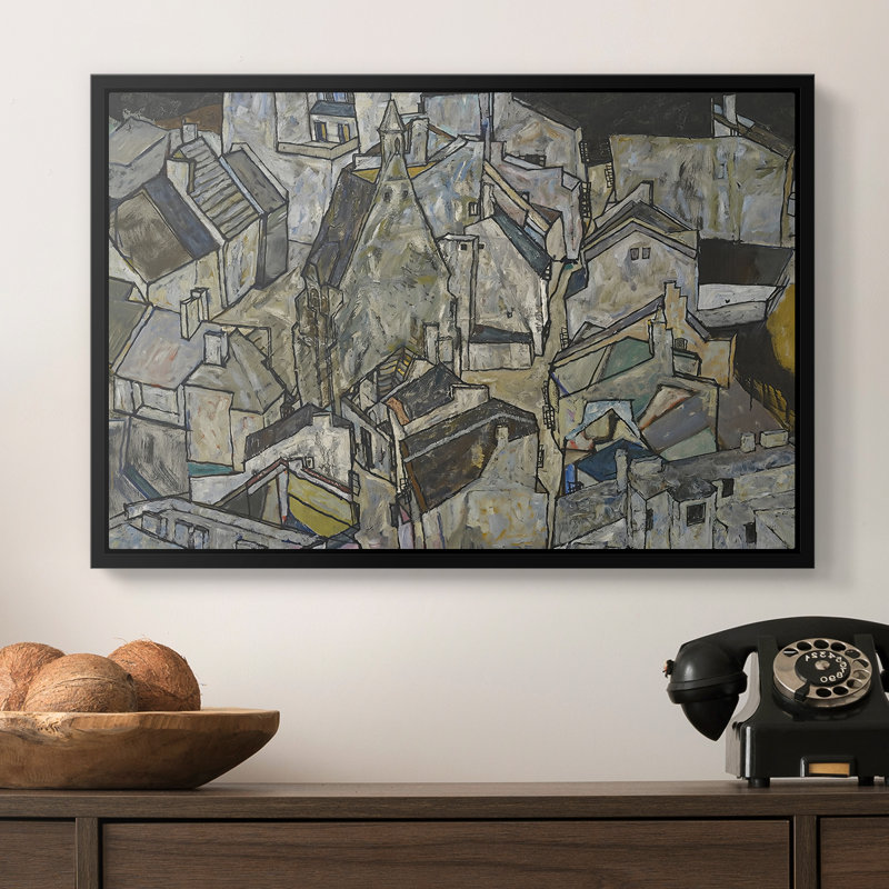 «Mödling II» par Egon Schiele, 16 x 24, Noir