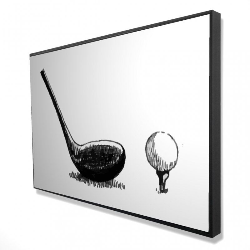 Toile encadrée Golf Club BW | Man Man Sports Decor