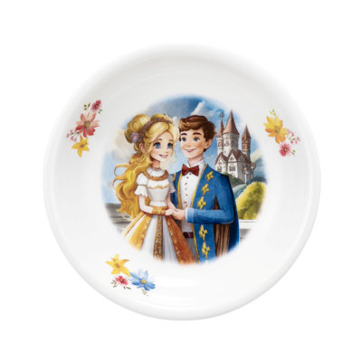 Compact 600ml Porcelain Soup Plate