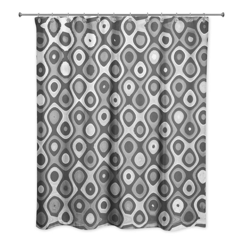 Rideau de douche Circles, Gris