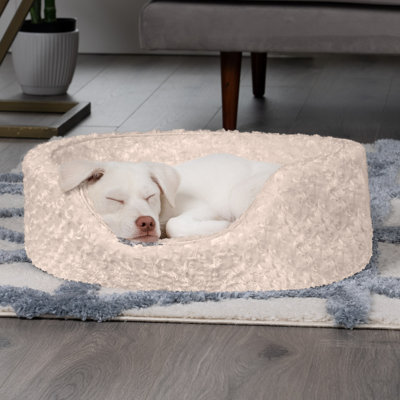 Ultra Plush Oval Donut Dog Bed