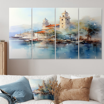 Alycee - Beach & Ocean Wall Art 4 Piece