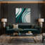 «Gradient Abstract 67», art mural sur toile grise-474489089