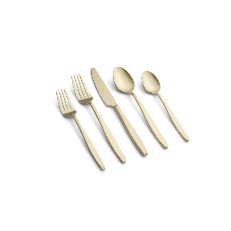20-Piece Flatware Set, Service For 4, Champagne