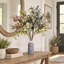 Tiges de verdure artificielles mixtes de 36 po avec bourgeons de protea et baies, branches de fausse eucalyptus
