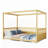 Wood Canopy Bed Frame-980100506-980100505