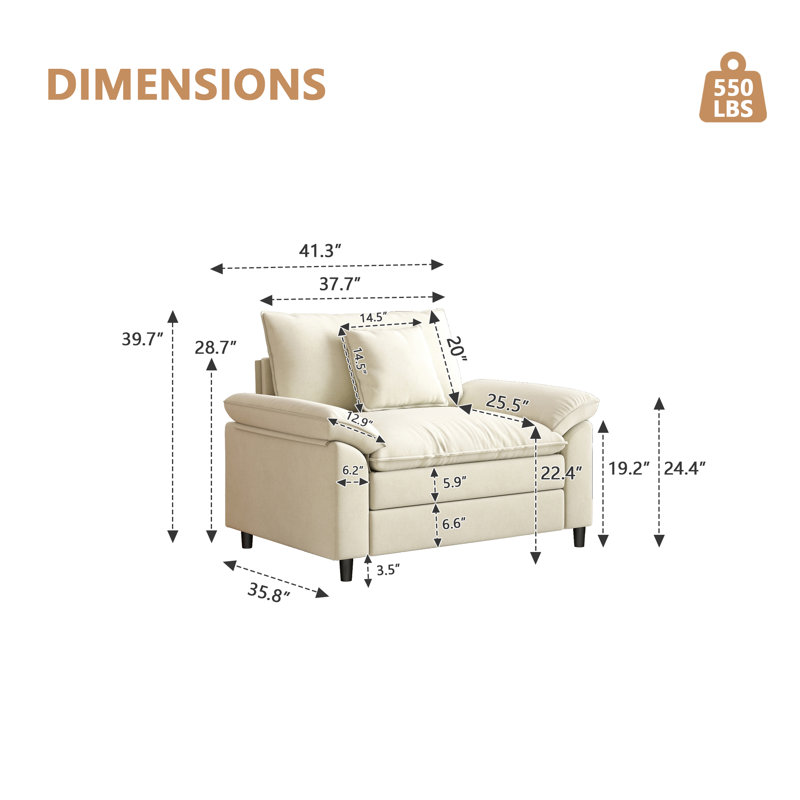 Armchair, White