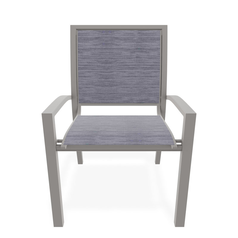 Kendall Outdoor Dining Chair, Warm Gray, Brooks