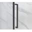 Ensemble de douche rectangulaire réversible encadré noir l 48 po x P 32 po x H 79,2 po Dreamwerks Bristol