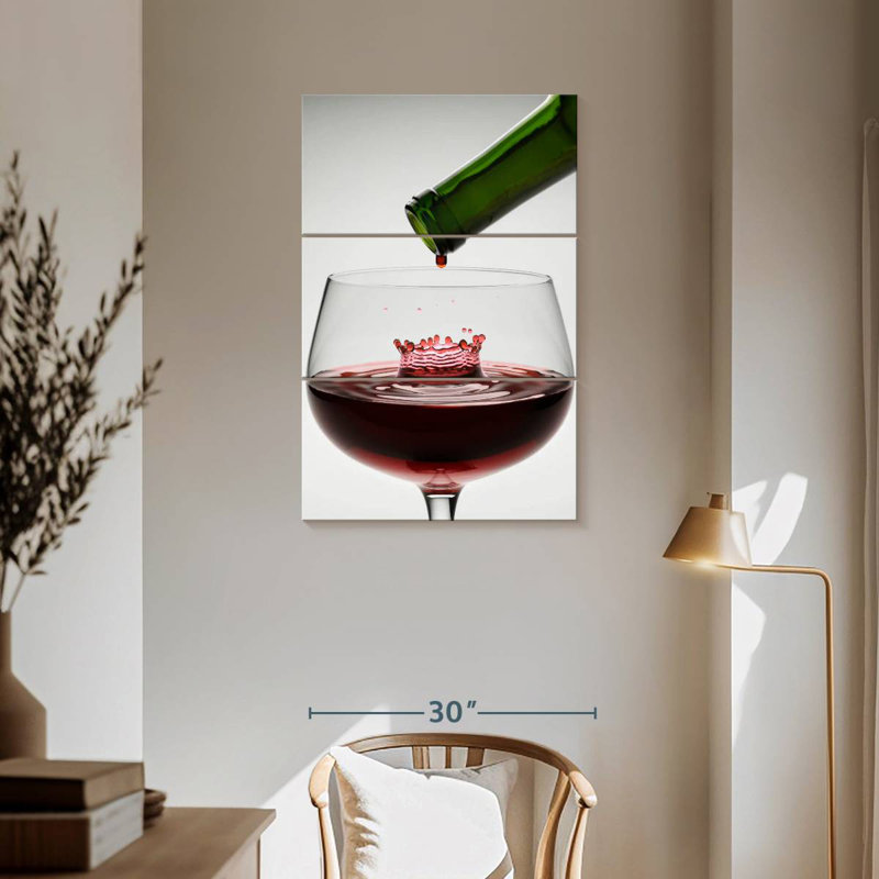 Yarlin Wine Drop, 57" H x 36" W