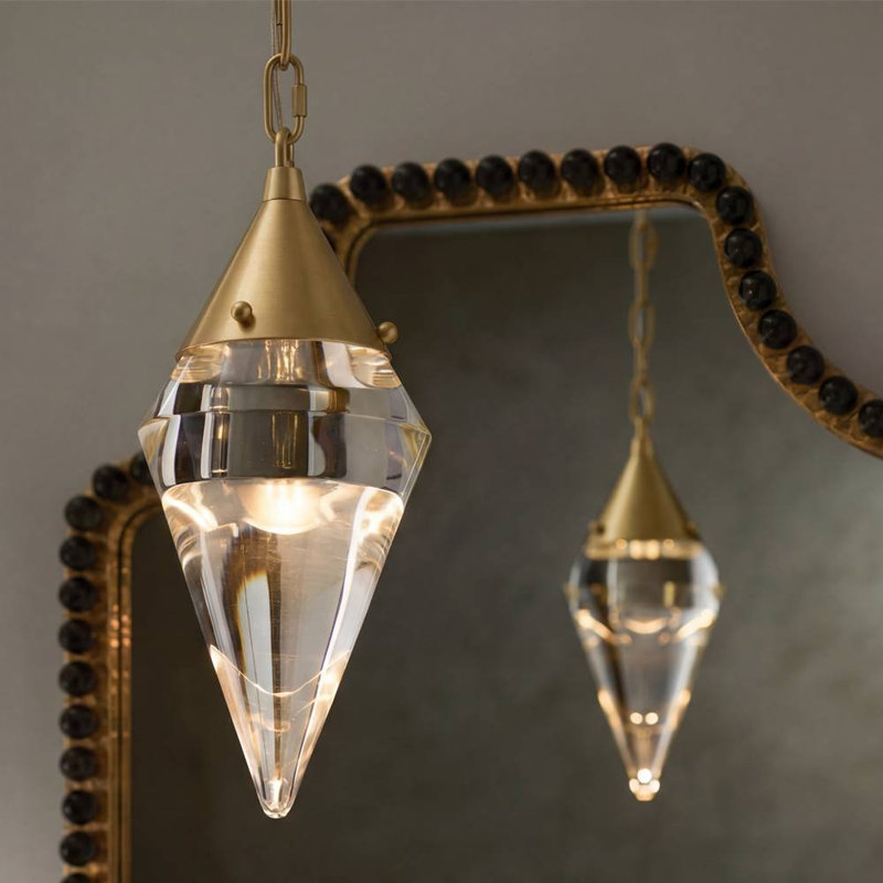 Berkley Pendant, Antique Brass
