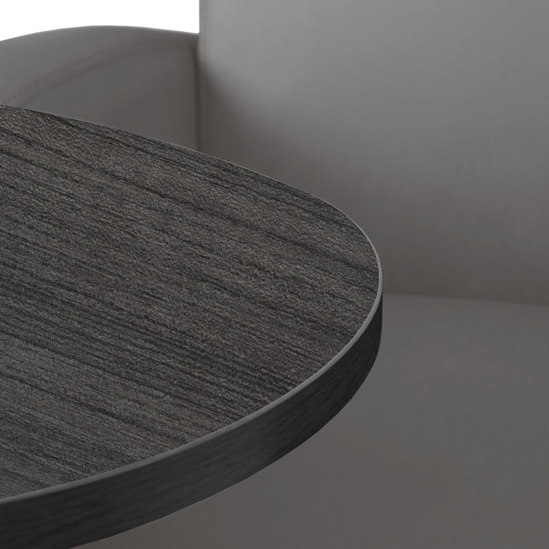 Chaise de réception Nadyah, Gris cendre / gris