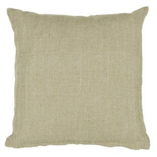  Textured Contemporary Linen Throw Pillow