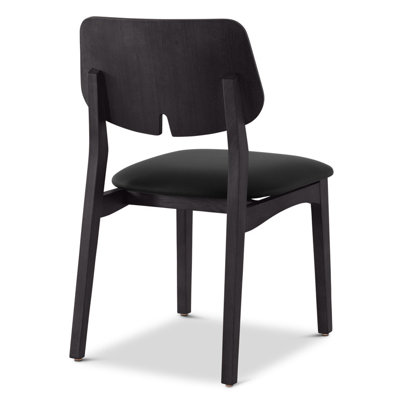 Modern Brazilian Beth Side Chair, Medley Ivory / Nogal