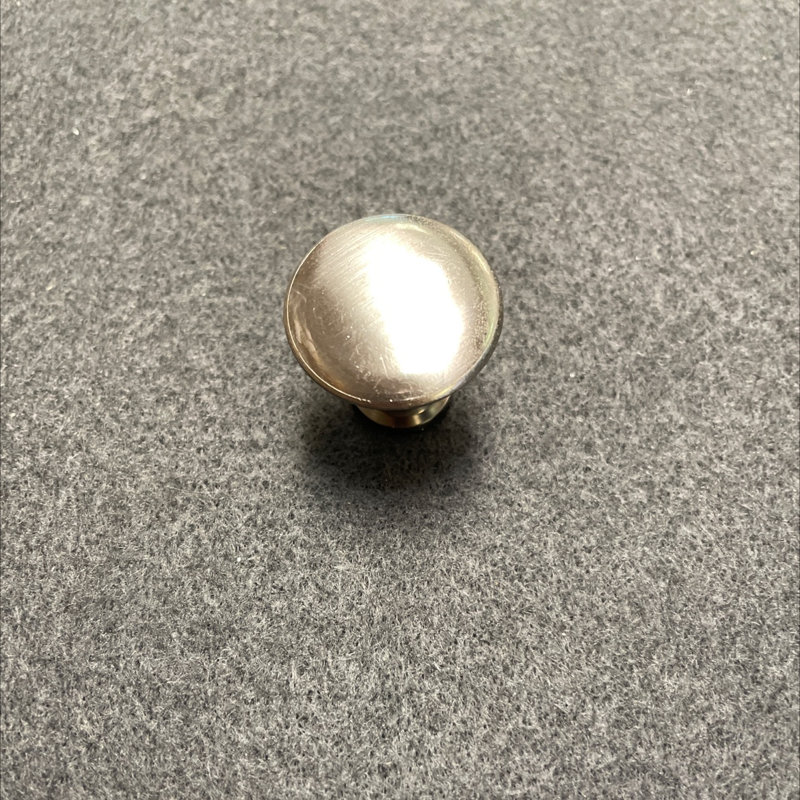 (5 Pack) AS-IS 7/8 inch Delano Button Knob Brushed Satin Nickel