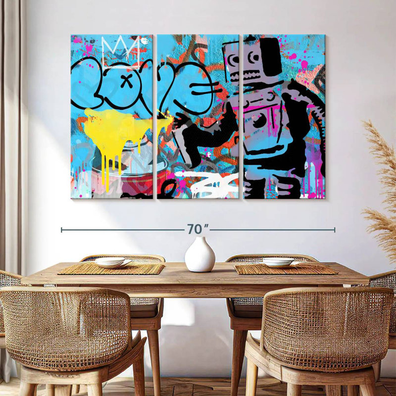 Tergel Love Robot, 42" H x 65" W