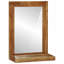 Solid Wood Rectangle Mirror-1377926462