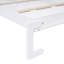 Lit double mural blanc avec ajouts d'armoires, confort pour les espaces compacts, réduction des tablettes de rangement améliorant les lattes, sommeil régulier et contreplaqué