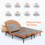 Structure de lit réglable avec matelas hybride de 14 po, soutien lombaire, oreiller de tête, contrôle intelligent de l'application, télécommande sans fil, massage, lumières sous le lit, ports USB et de type C, positions de mémoire-1820453019