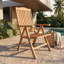 Folding Teak Patio Dining ArmChair