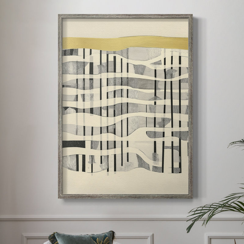 Reproduction encadrée ABSTRACT Series cmxxxii - bois massif, H 11 po x l 9 po