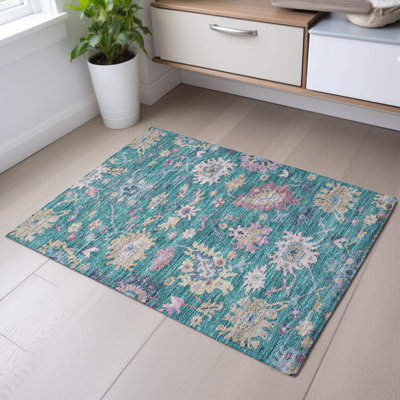 Premium Machine Washable Gurubaksh AMF1154 Global Rug