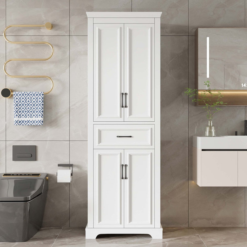 Meuble-lavabo autoportant 70,8 po avec tablettes réglables