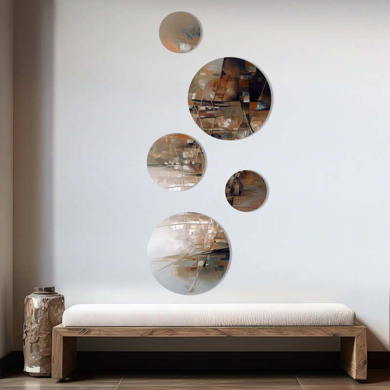 Abstract Wall Decor on Metal