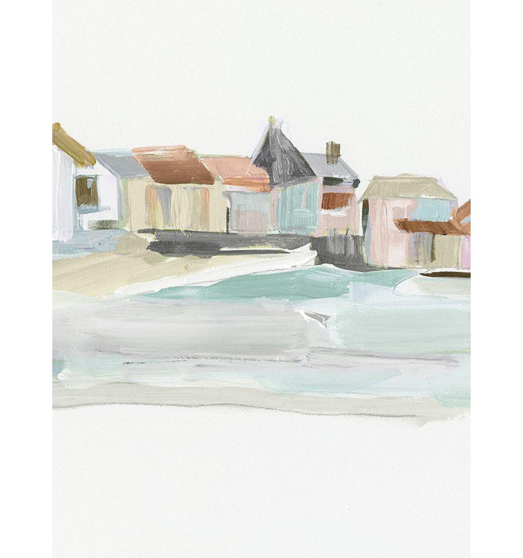 Art sur toile tendue, Susan Dovecove Pepe, Seaside Tranquility I, H 47 po x l 36 po