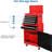 23'' W 5 -Drawer Steel Job Site Storage with Wheels-1668537540