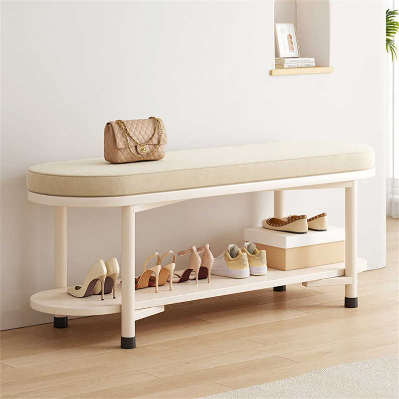 Kiian Cotton Blend Upholstered Storage Bench