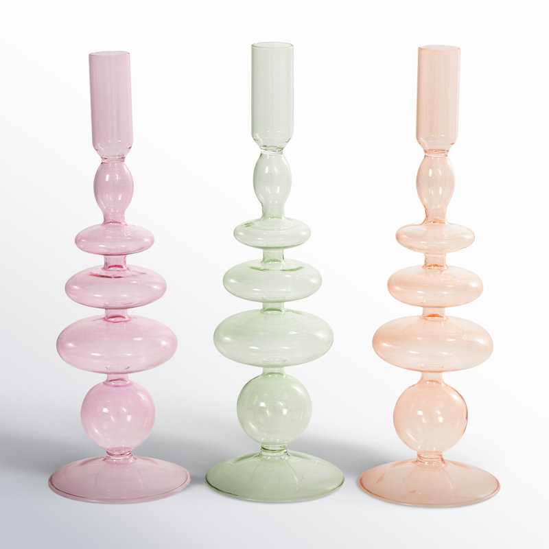 Anij Glass Tabletop Candlestick