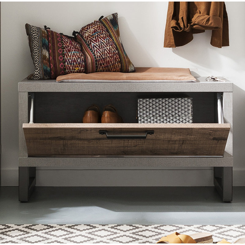 Lafabrica Upholstered Bench with Cabinet