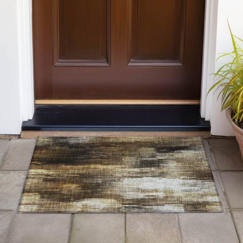 Tapis intérieur / extérieur Caseville avec envers antidérapant, Rectangle 1 pi 8 po x 2 pi 6 po
