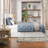 Bhawana Cabin Cottage Solid Wood Herringbone Slanted Storage Platform Bed-1912887964